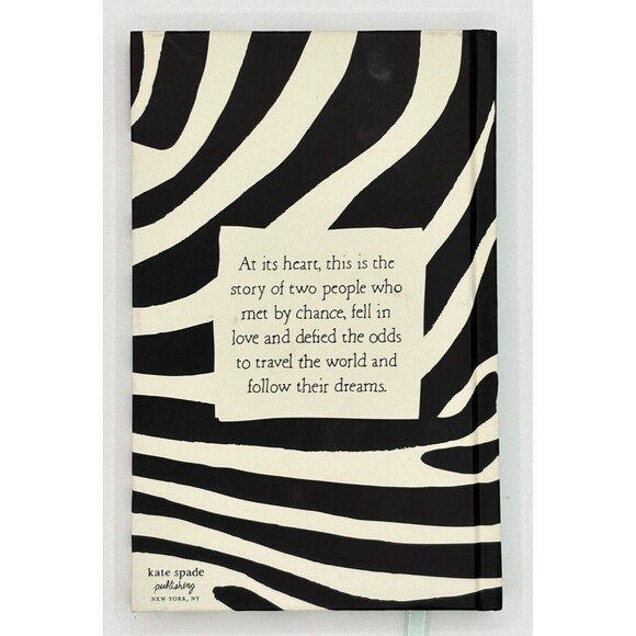 Kate Spade Bridal Notebook Hardcover I Married Adventure Zebra Print Journal New - Picture 2 of 15